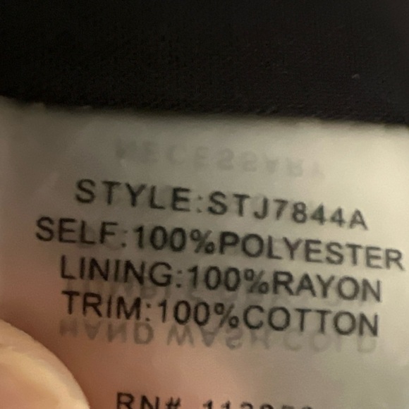 Sugar + lips Black Textured Open Front Jacket - Picture 3 of 3